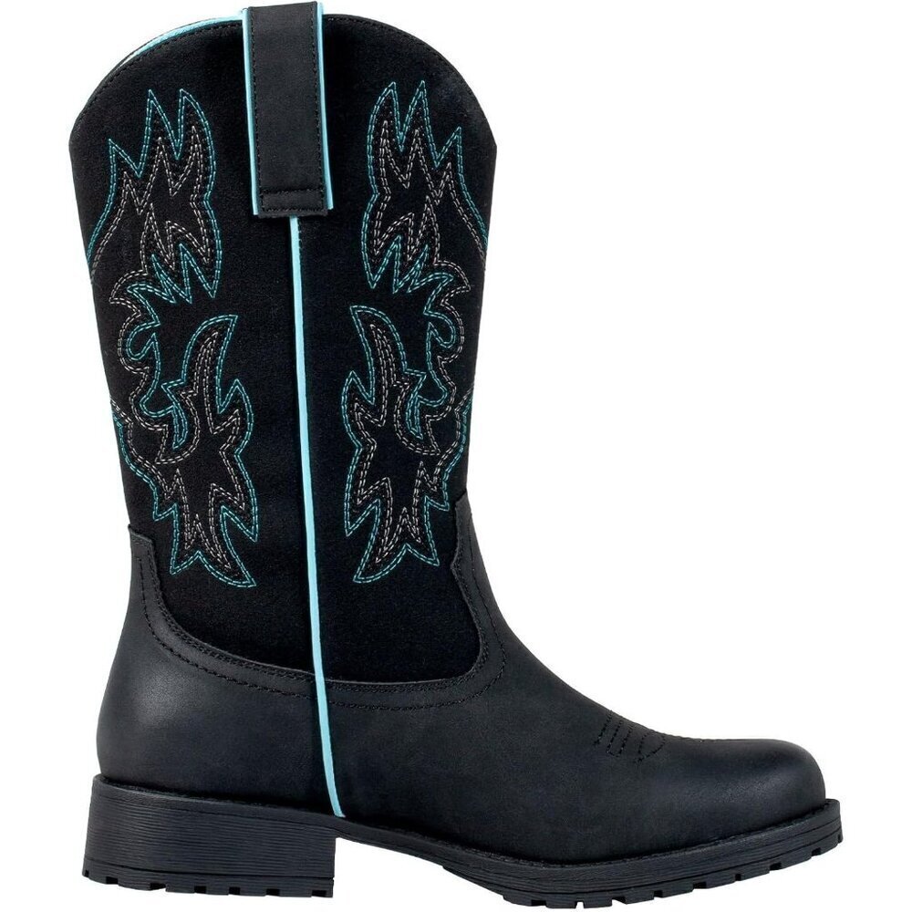 SheSole Women Black Western Cowboy Slip Resistant Cowgirl Work Boots - Picture 5 of 9
